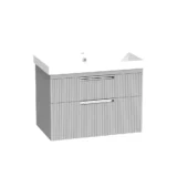 R2 Platform 700 Fluted Wall Mounted Vanity Unit