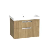 R2 Platform 700 Fluted Wall Mounted Vanity Unit