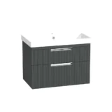 R2 Platform 700 Fluted Wall Mounted Vanity Unit