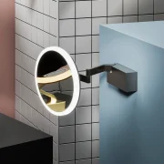 HIB Cirque Illuminated Magnifying Bathroom Mirror