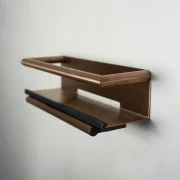 HIB Shower Shelf with Grab Bar and Magnetic Squeegee