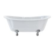 Burlington Bathrooms Bateau Double Ended Bath with Luxury Feet