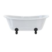 Burlington Bathrooms Bateau Double Ended Bath with Luxury Feet