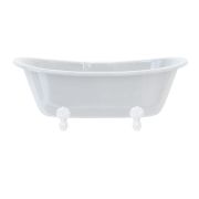 Burlington Bathrooms Bateau Double Ended Bath with Luxury Feet