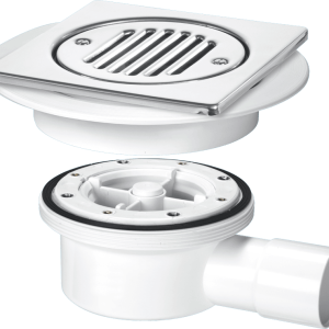 McAlpine Plumbing Two-Piece Valve Shower Gully for Tiled or Stone Floors