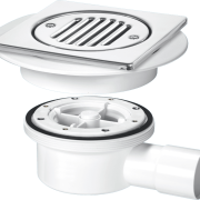 McAlpine Plumbing Two-Piece Valve Shower Gully for Tiled or Stone Floors