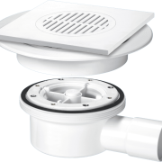 McAlpine Plumbing Two-Piece Valve Shower Gully for Tiled or Stone Floors