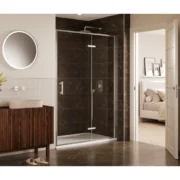 Merlyn 6 Series Sleek | Hinge Door & Inline Panel | with Optional Side Panel