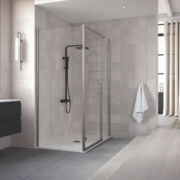 Flair Showers ETO Hinge & Inline Door with Inline Panel