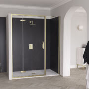 Flair Showers ETO Hinge & Inline Door with Inline Panel