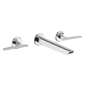 Crosswater Foile Basin 3H Set Wall Mounted