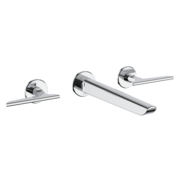 Crosswater Foile Basin 3H Set Wall Mounted