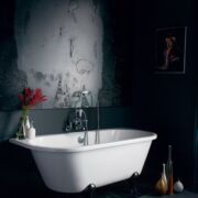 Burlington Bathrooms Avantgarde Back-to-wall 1700 Traditional Bath with Feet