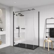 Flair ORO Bifold Door with Ultra Frameless Corner Side Panel