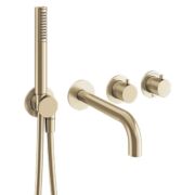 Crosswater MPRO Module 2 Outlet 2 Handle Shower Valve, Bath Spout & Handset