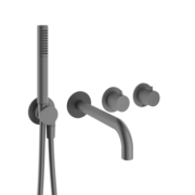 Crosswater MPRO Module 2 Outlet 2 Handle Shower Valve, Bath Spout & Handset