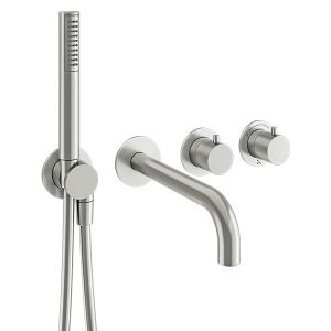 Crosswater MPRO Module 2 Outlet 2 Handle Shower Valve, Bath Spout & Handset