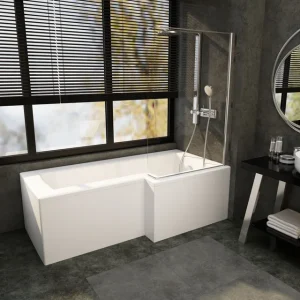 Matrix Bathrooms L Shaped Shower Bath
