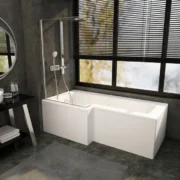 Matrix Bathrooms L Shaped Shower Bath