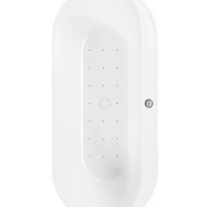 Sonas REED Fluted 1700x750mm Freestanding Air Jet System Whirlpool Bath