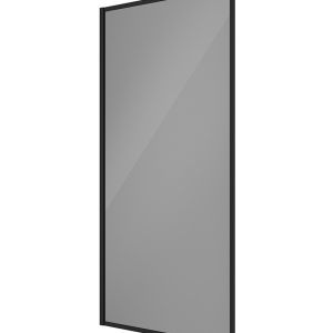 Sonas Mirage Matt Black Frame with Smoked Glass Fixed Bath Screen