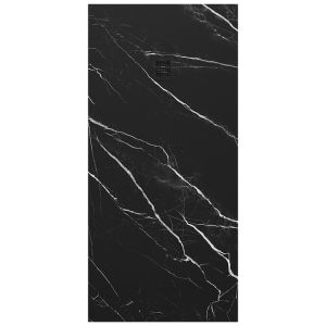 Sonas Unity Rectangle 1700x800mm Shower Tray Black Marble